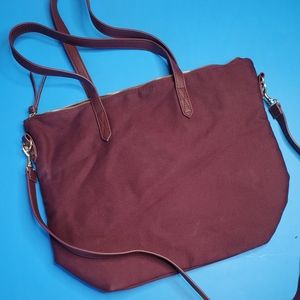 Burgendy laptop purse
